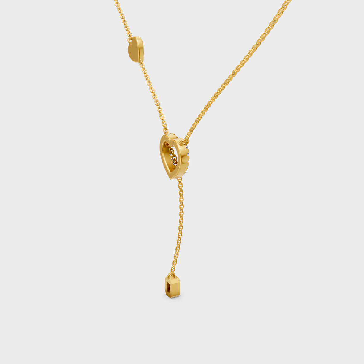 Sustainable Yellow Gold Pendant With Gli Certified Emerald And Round-Cut Lab-Grown Diamonds