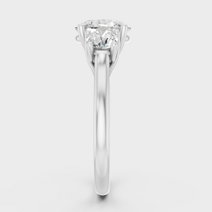 Premium Platinum Cushion Diamond Ring Timeless Sophistication