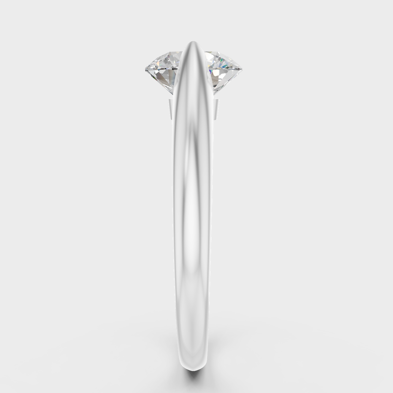 Premium Platinum Round Diamond Engagement Ring Fine Jewelry