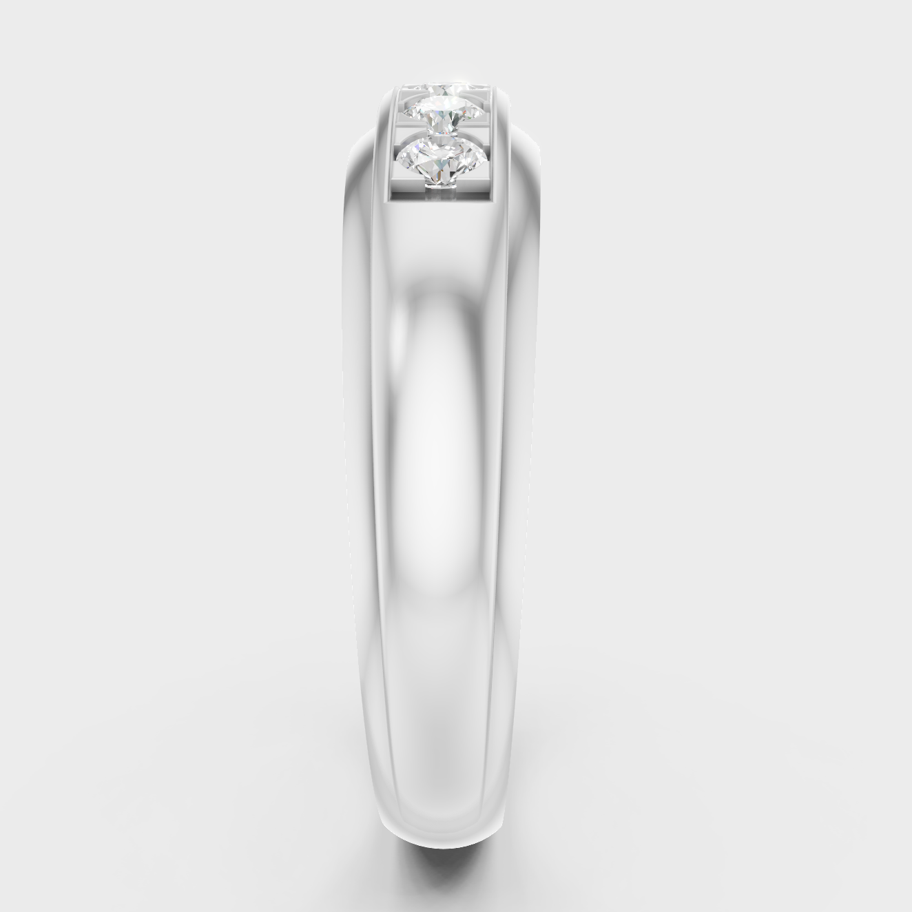 Premium Platinum Mens Diamond Ring Fine Jewelry