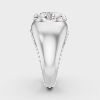 Platinum Fine Jewelry Mens Diamond Ring Modern Design