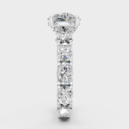 Premium Platinum Round Diamond Ring Timeless Sophistication