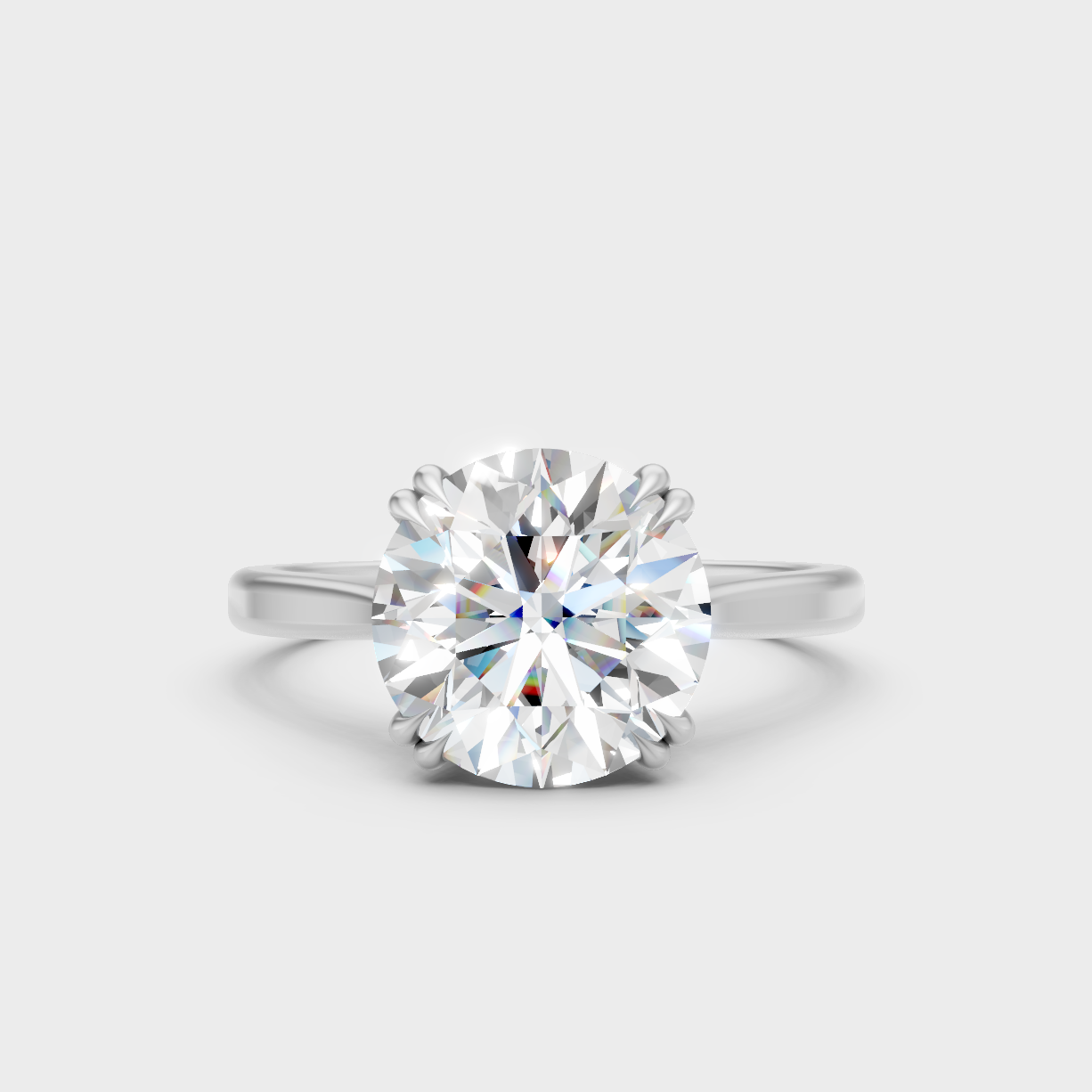 2.79ct Round Lab Diamond Solitaire in 950 Platinum