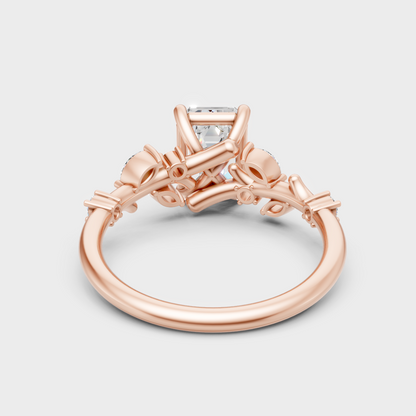 Customizable Rose Gold Multi-Stone Lab Diamond Ring For An Ethical Choice