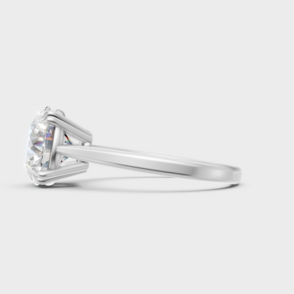 Contemporary 2.79 Carat Diamond Engagement Ring White Gold
