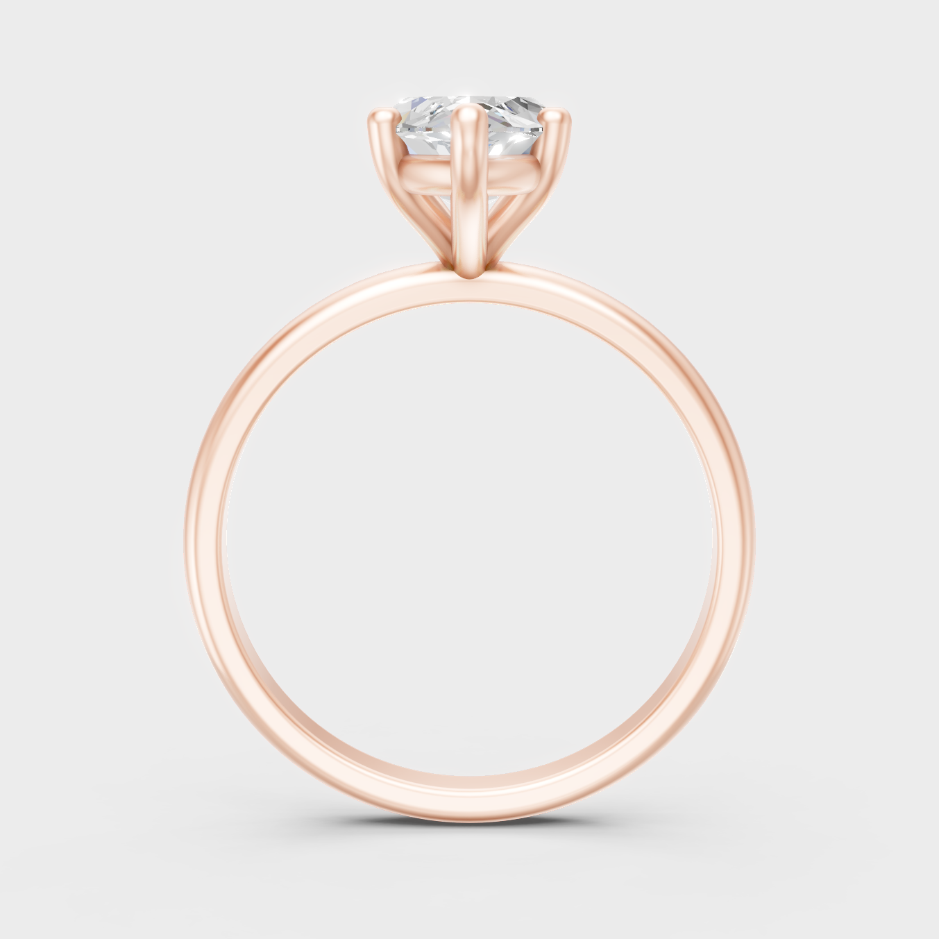 Blush Rose Gold Marquise Lab Diamond Ring For Sophisticated Sustainable Luxury