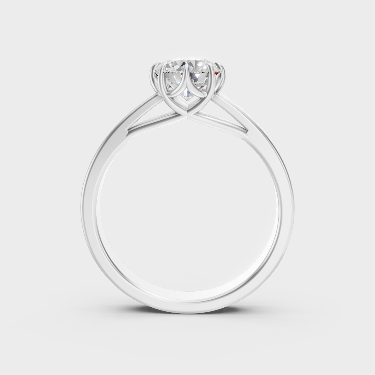 White Gold Lab Diamond Ring For Sophisticated Sustainable Luxury