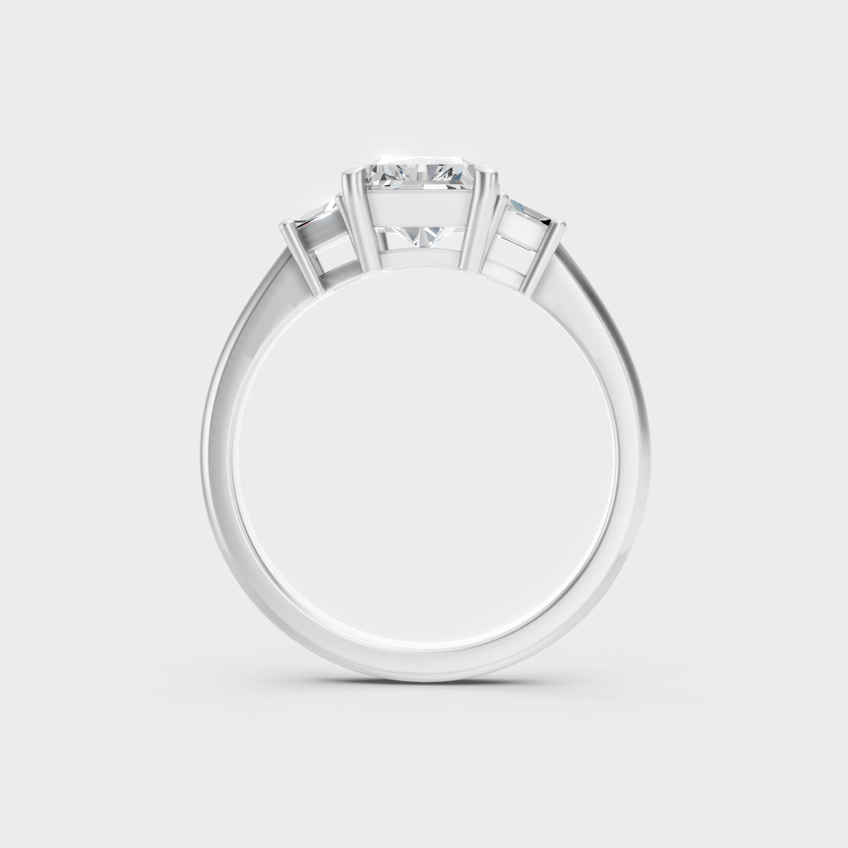 Blush White Gold Radiant-Cut Lab Diamond Ring For Sophisticated Sustainable Luxury