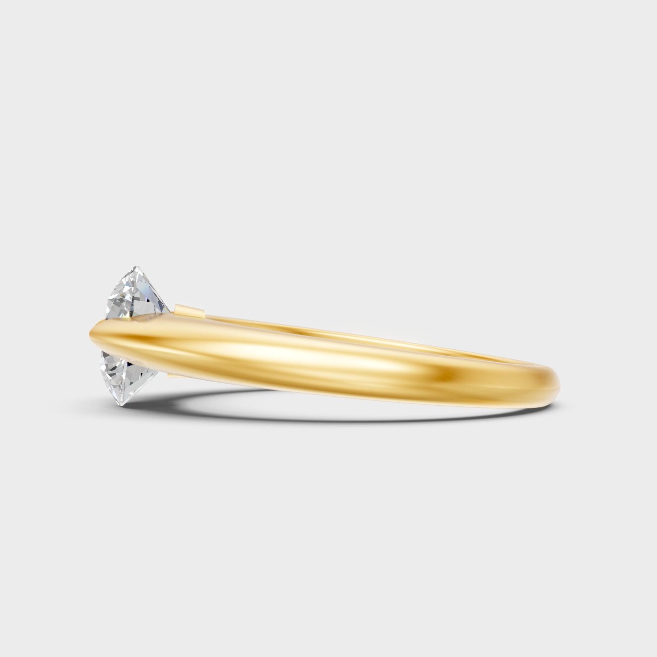 Ethical Lab Grown Engagement Ring In Rose Gold