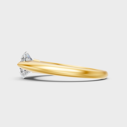 Ethical Lab Grown Engagement Ring In Rose Gold