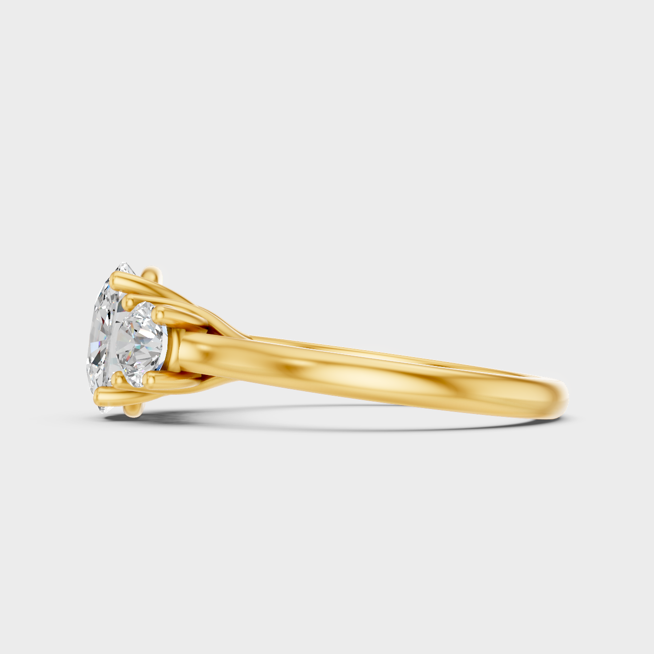 Elegant Cushion Diamond Proposal Ring In Yellow Gold