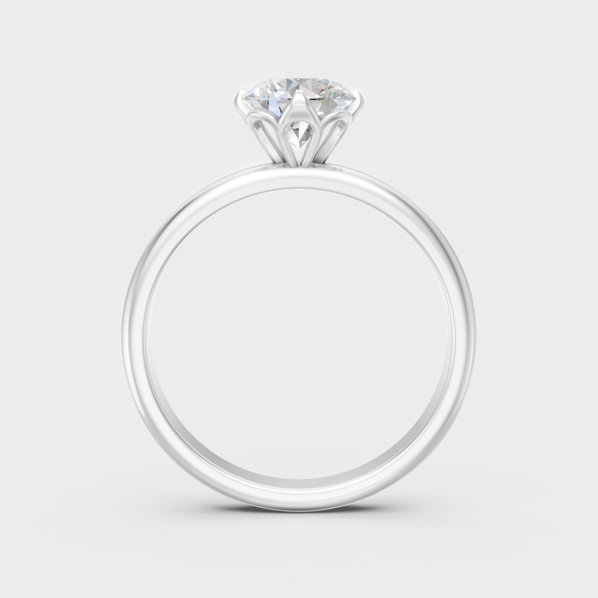  White Gold Lab Diamond Ring For Sophisticated Sustainable Luxury