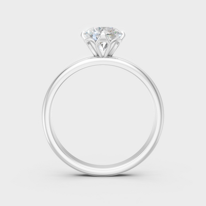  White Gold Lab Diamond Ring For Sophisticated Sustainable Luxury