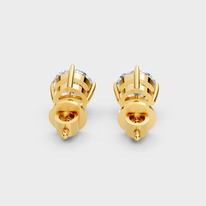 Certified Lab Grown Diamond Stud Earrings 4 Ct Total Fine Jewelry