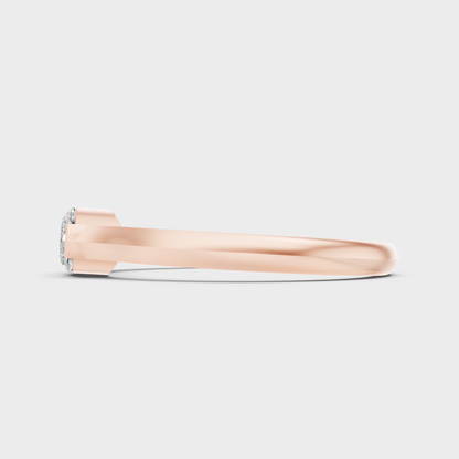 Marquise Cut Lab Diamond Ring In Rose Gold Elegant Jewelry