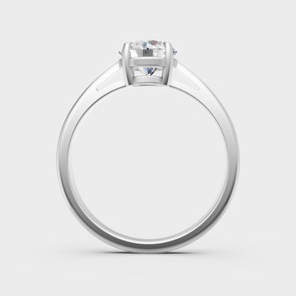 Brilliant Round Lab Diamond Solitaire Ring In 950 Platinum Premium Finish