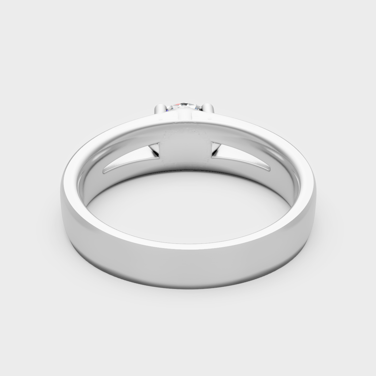 Premium 950 Platinum Solitaire Ring Showcasing A 1.15 Carat Round Sustainable Diamond