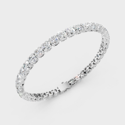 Elegant Lab-Grown Diamond Bracelet White Gold