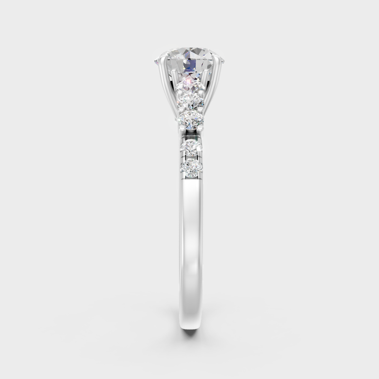 High-Polish 950 Platinum Round Lab Diamond Twist Halo Ring For Maximum Shine