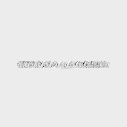 Premium Lab Diamond Tennis Bracelet Platinum
