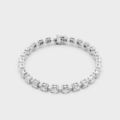 10.5 Ct Round Cut Lab-Grown Diamond Tennis Bracelet 950 Platinum