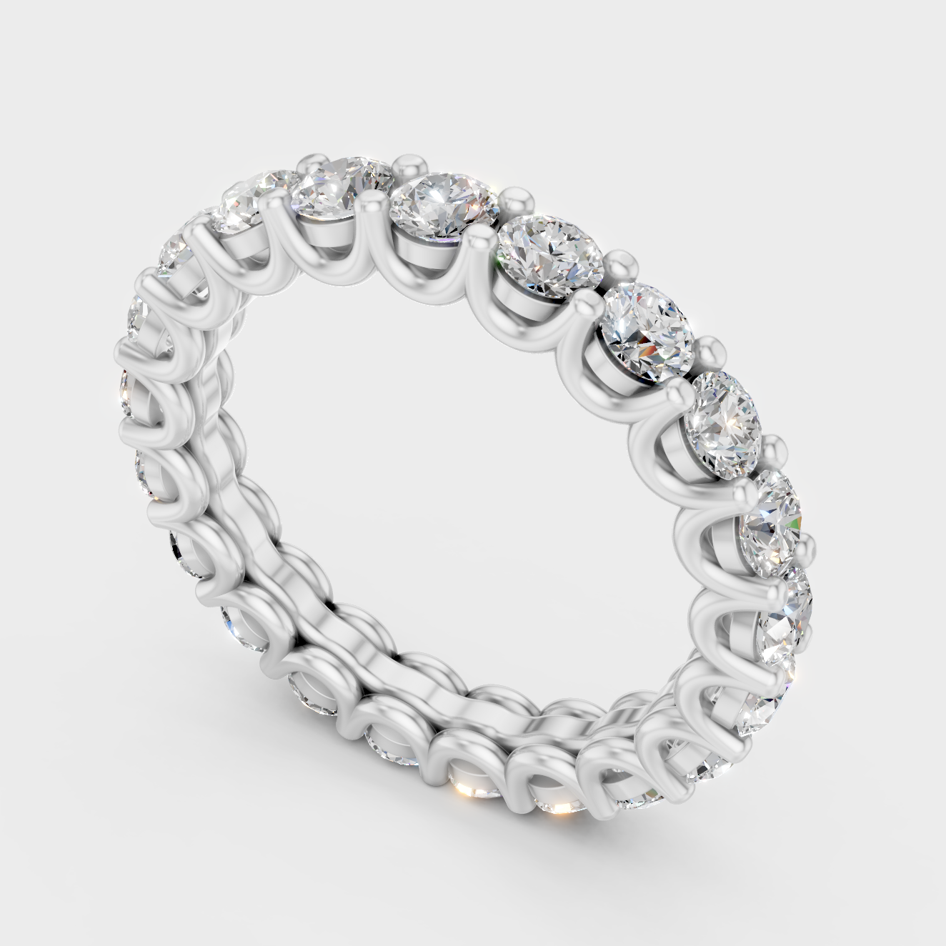 Platinum Fine Jewelry Round Diamond Eternity Ring