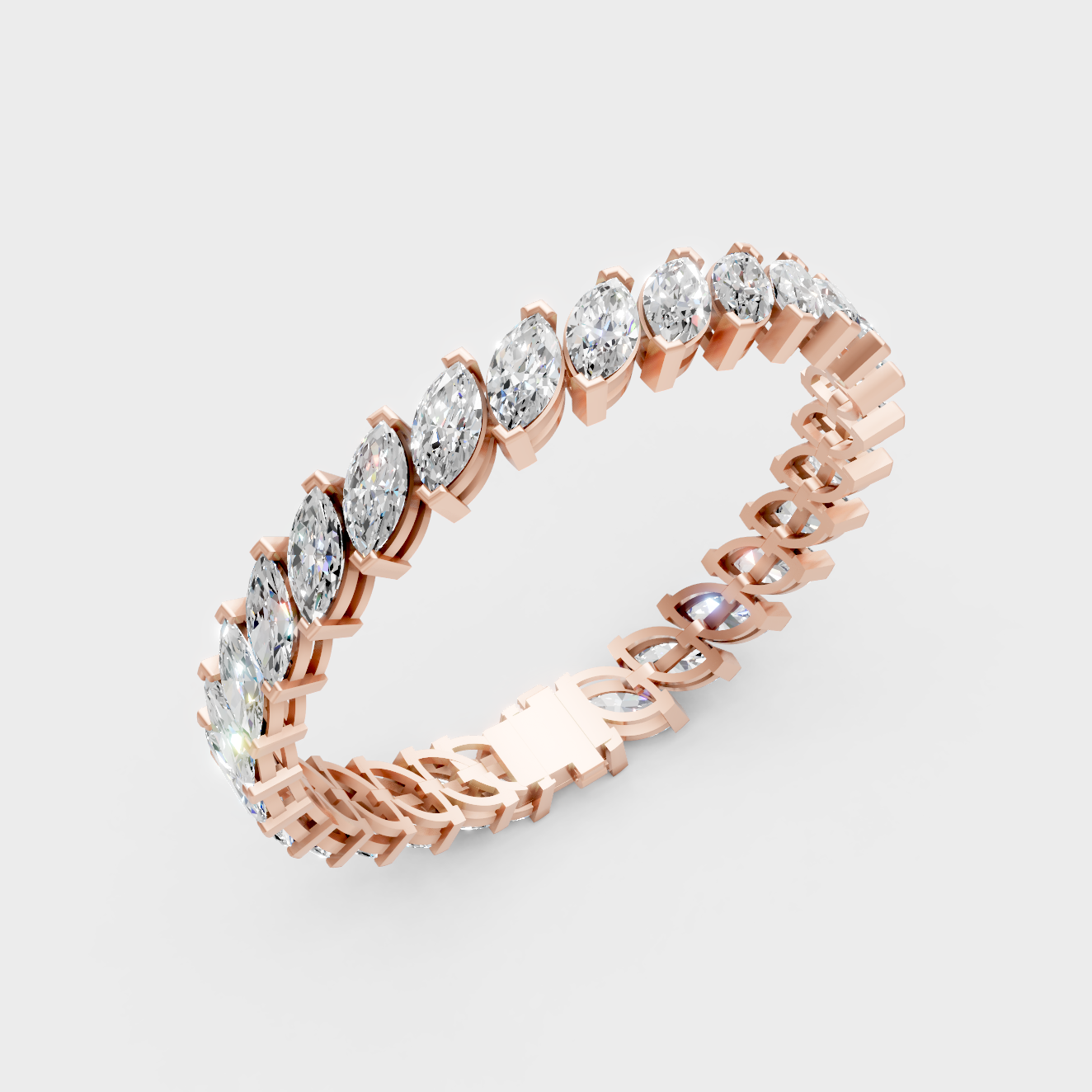 Modern Rose Gold Designer Bracelet for High-End Luxury Style