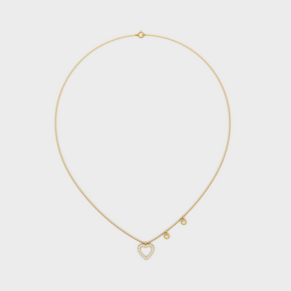 Gli Certified Round-Cut Lab-Grown Diamond Pendant In 18K Yellow Gold