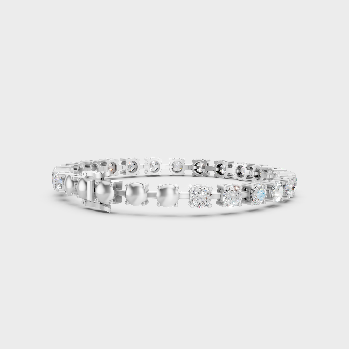 Luxury Diamond Tennis Bracelet Platinum Jewelry