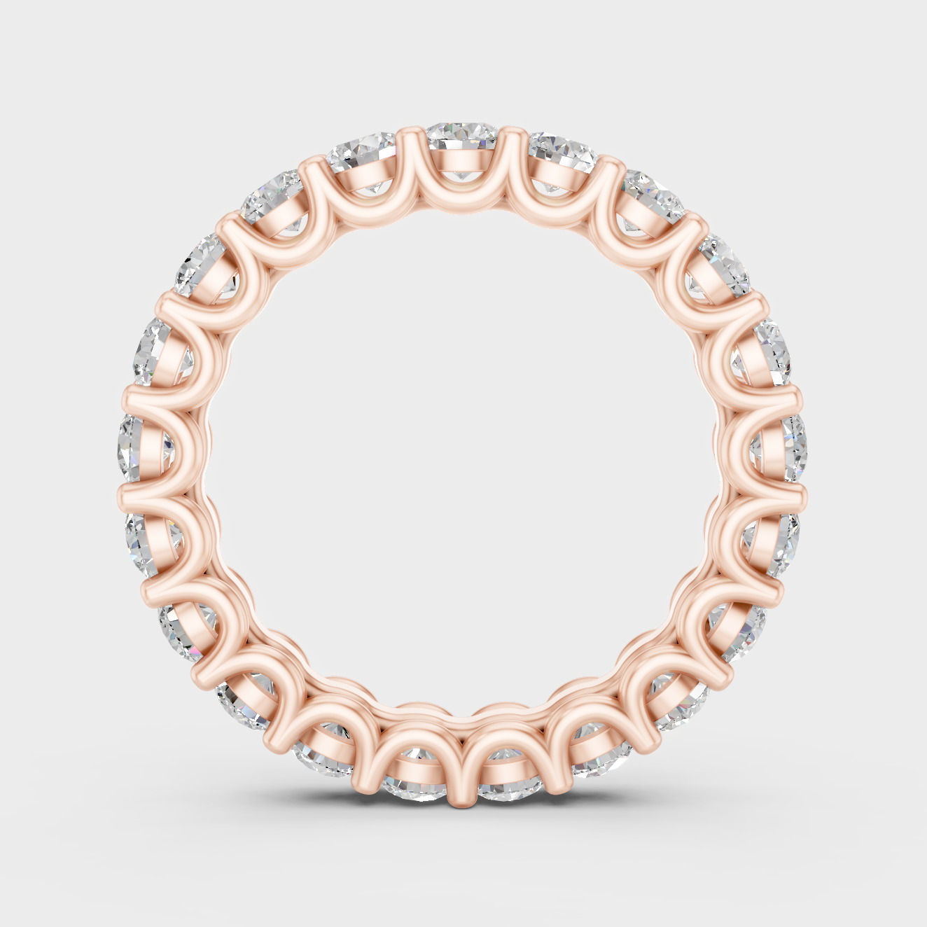 Rose Gold Eternity Band With Ethical Lab Diamonds