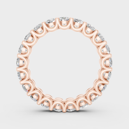 Rose Gold Eternity Band With Ethical Lab Diamonds