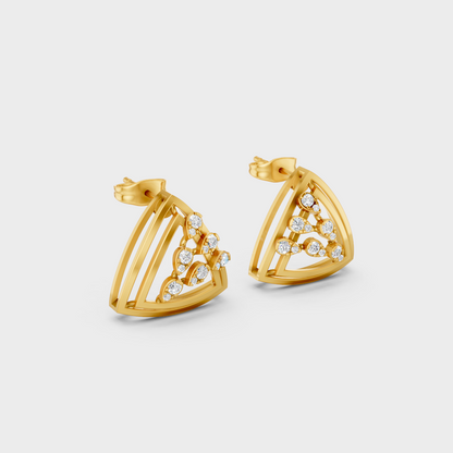 Round Cut Lab-Grown Diamond Stud Earrings in