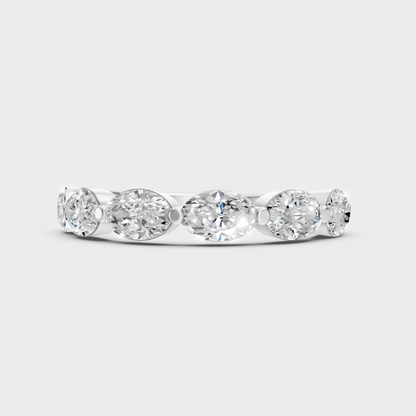 Premium 950 Platinum Oval-Cut Lab-Grown Diamond Engagement Ring