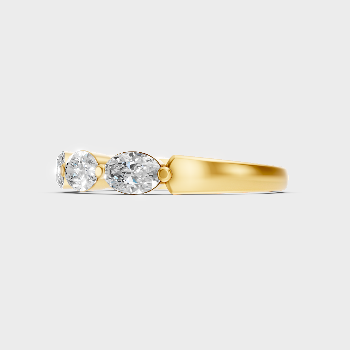 Yellow Gold Oval Diamond Engagement Ring For A Timeless And Ethical Style