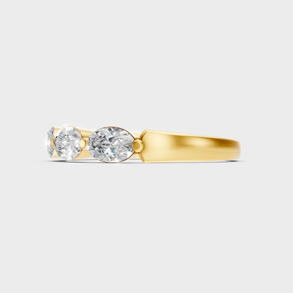 Yellow Gold Oval Diamond Engagement Ring For A Timeless And Ethical Style