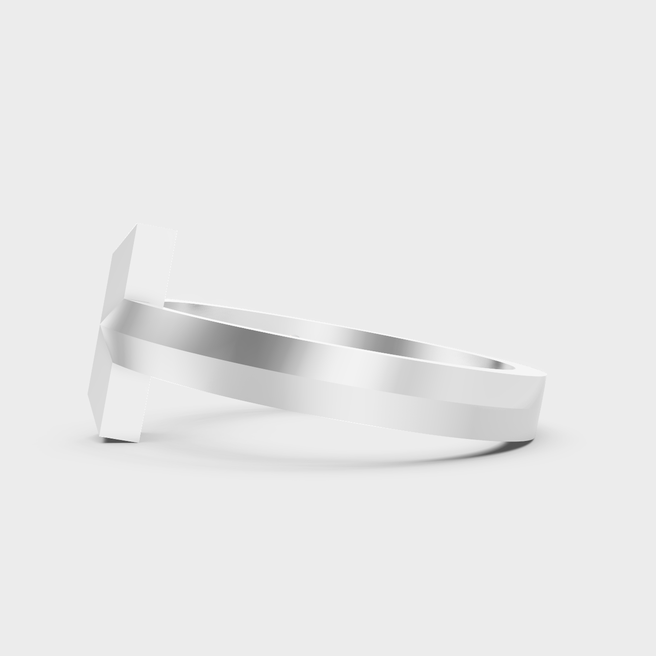High-Polish 950 Platinum Men’s Round Lab Diamond Ring For Refined Brilliance
