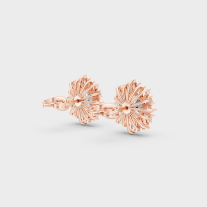  Blush Rose Gold Multi-Shape Lab Diamond Studs For Sophisticated Sustainable Luxury