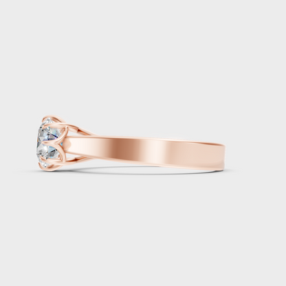Rose Gold Lab-Grown Diamond Engagement Ring For Modern Luxury
