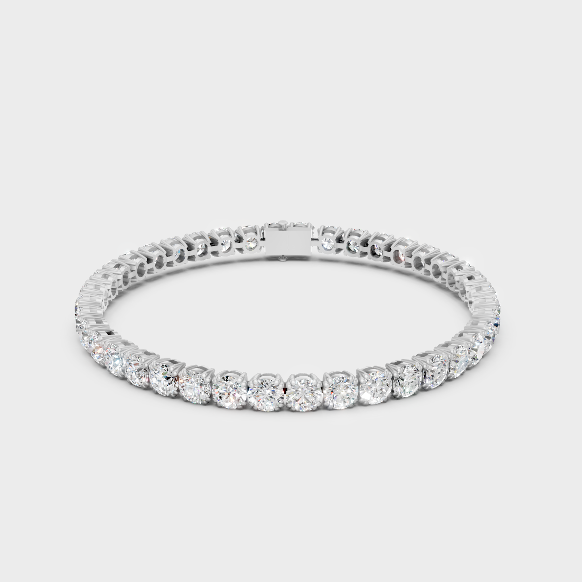 Premium Lab Diamond Tennis Bracelet Platinum