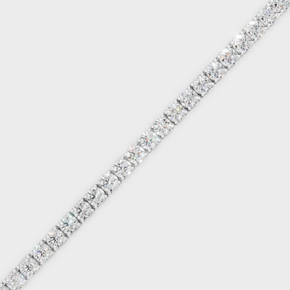 Luxury Round Diamond Bracelet White Gold Jewelry