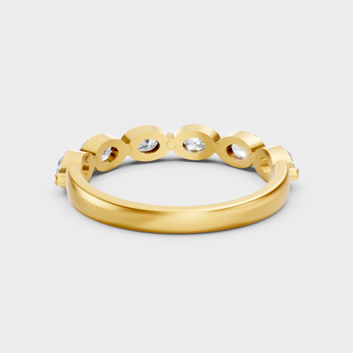 Premium Yellow Gold Jewelry Showcasing Oval Lab Diamond Design