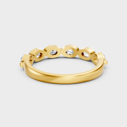 Premium Yellow Gold Jewelry Showcasing Oval Lab Diamond Design
