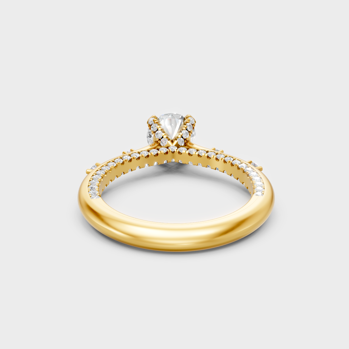  Yellow Gold Round Diamond Engagement Ring For A Timeless And Ethical Style