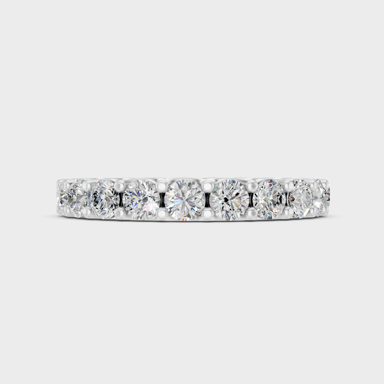 White Gold Certified Eternity Band Fine Jewelry