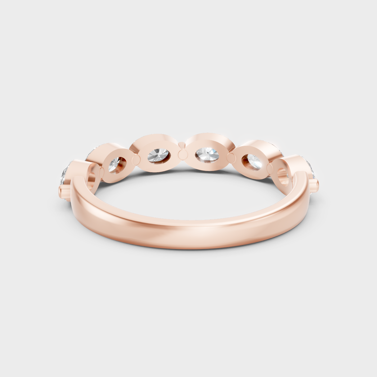 Customizable Rose Gold Oval Lab Diamond Ring For An Ethical Bridal Choice