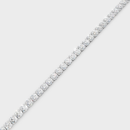 Luxury Round Diamond Bracelet White Gold Jewelry