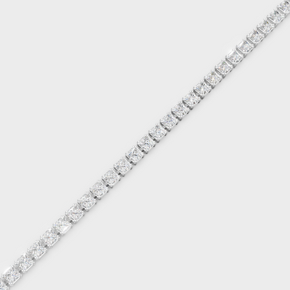 Luxury Princess Diamond Bracelet White Gold Jewelry