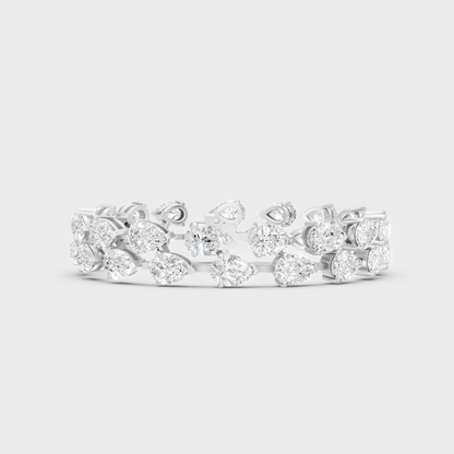 Premium Lab Diamond Bracelet Pear Cut Rose Gold