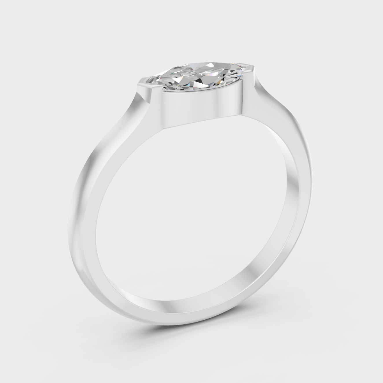 Platinum Marquise Cut Diamond Ring Timeless Luxury Design