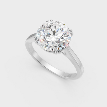 Sleek 2.79 Carat White Gold Lab-Grown Diamond Ring
